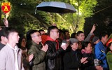 Đoàn nghi lễ Công an nhân dân biểu diễn chào mừng Kỷ niệm 75 năm ngày thành lập Quân đội nhân dân Việt Nam